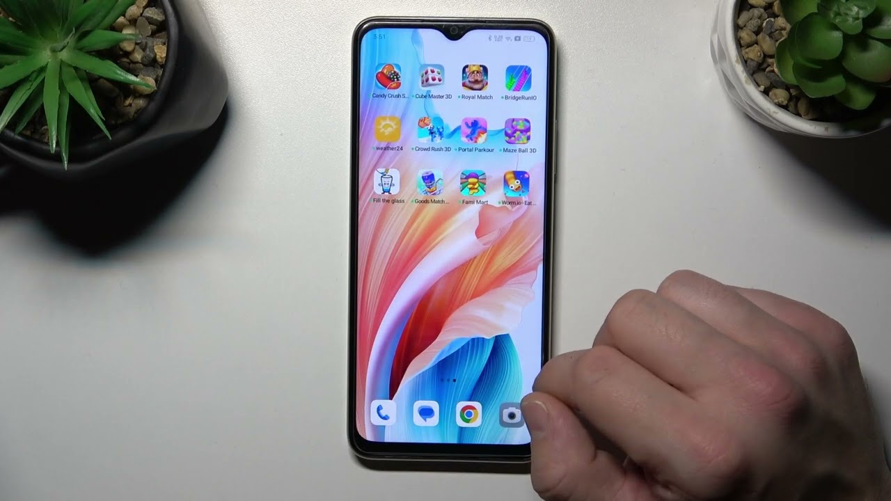 How to Remove/Restore Phone Icon from OPPO A2X Screen?