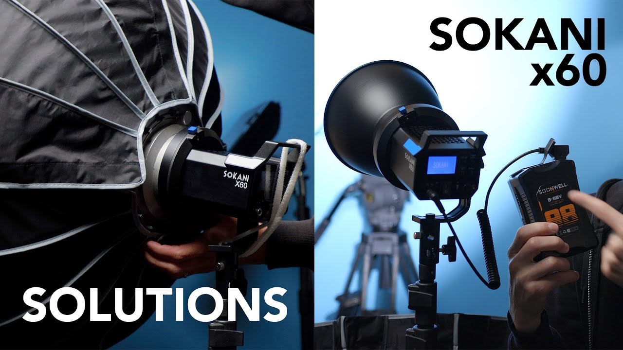 Sokani x60 | Battery Power and Heavy Softbox Solution