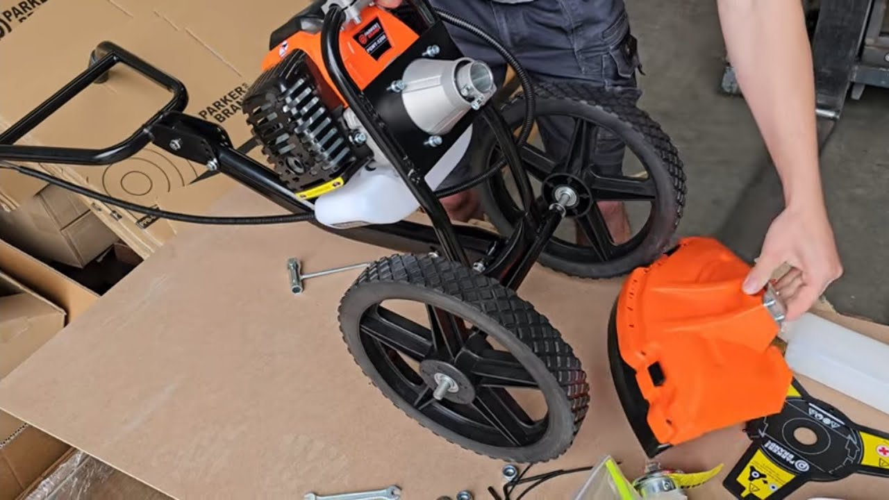 Parker Wheeled Strimmer PGWT-5200 New Design! Assembly Video