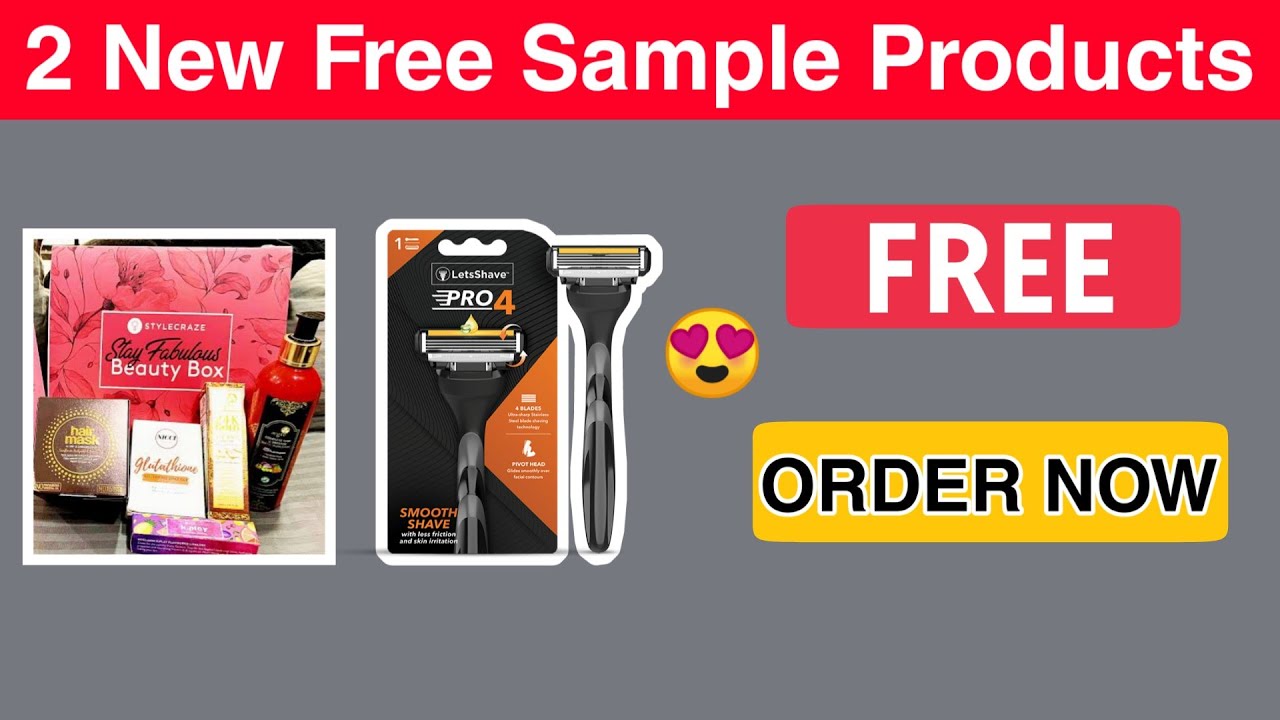 2 New Free Sample Products || Order Now For Free || Free Earning Tech
