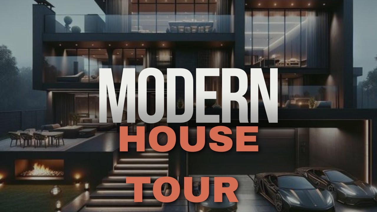 New Modern House Design 2024!! Modern House Tour!!#house #hometour #modernhouse #trending