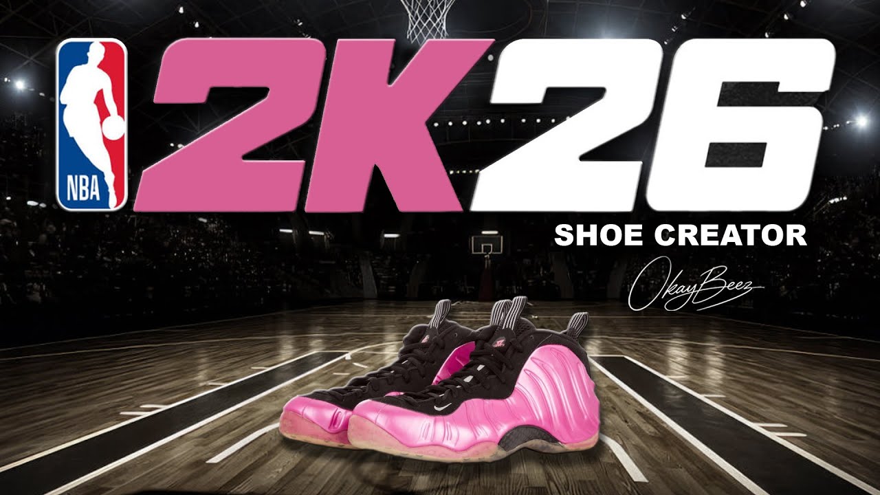 NBA 2K26 Shoe Creator - How to make Nike Foamposite 'Pearlized Pink'