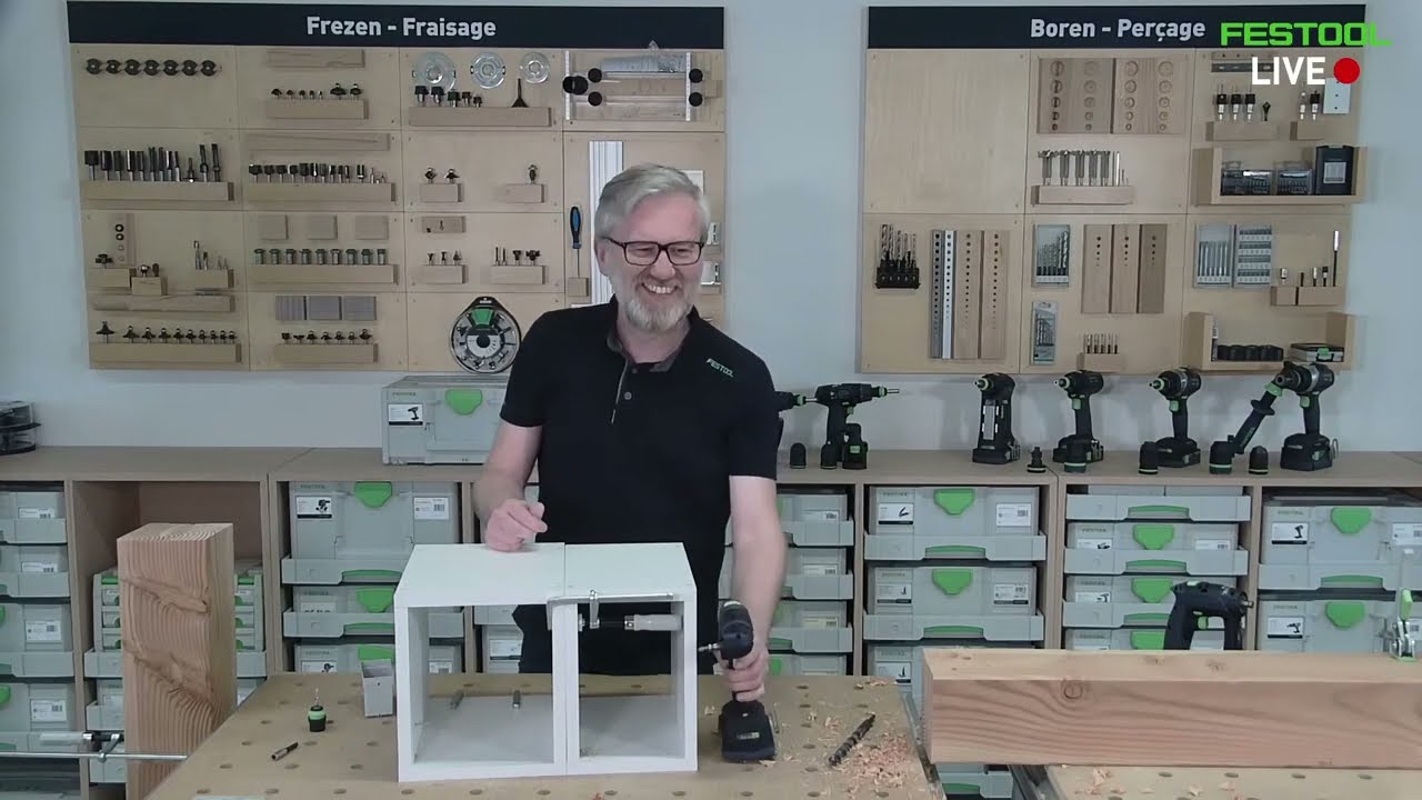 Festool LIVE🔴(NL) | Schroefboormachines CXS/TXS 18 & schroeven en boren met Festool gereedschappen
