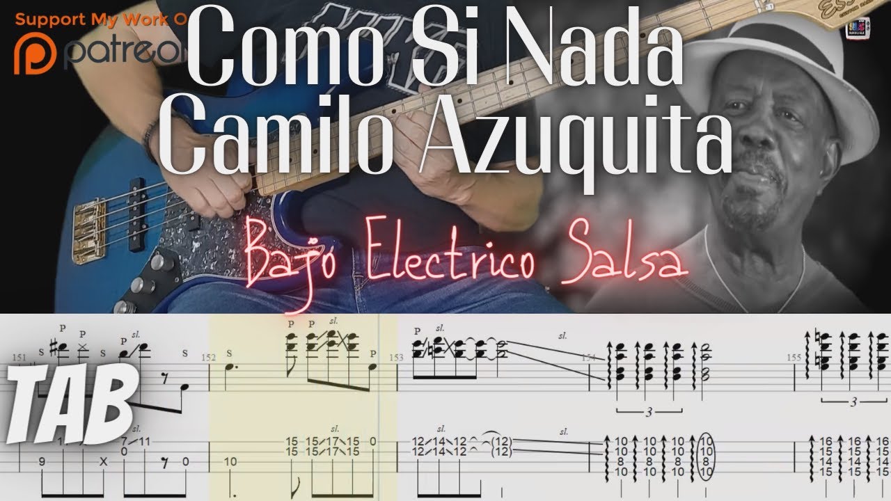 Como Si Nada · Camilo Azuquita Bajo Electrico Salsa