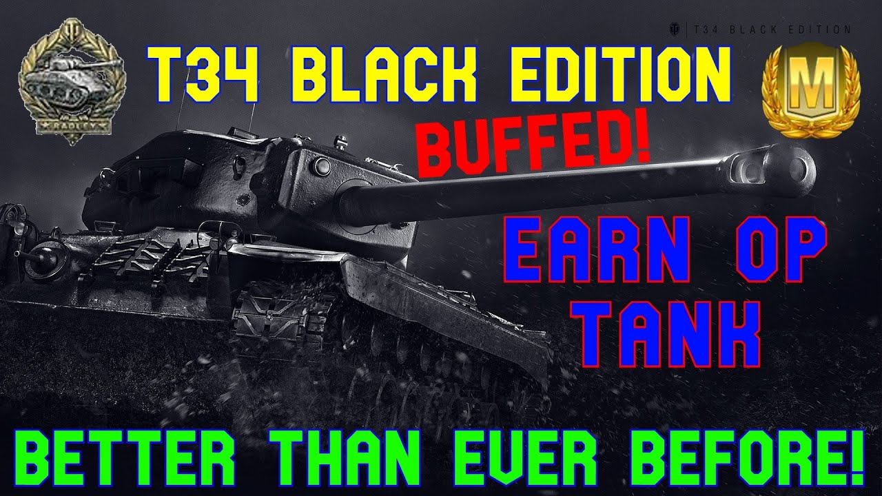 T34 Black Edition — танк, получивший звание «Операционный» — улучшенный и лучший, чем когда-либо,...