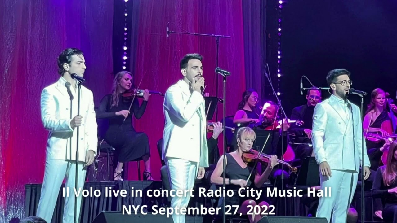 Il Volo live in concert Radio City Music Hall NYC September 27, 2022