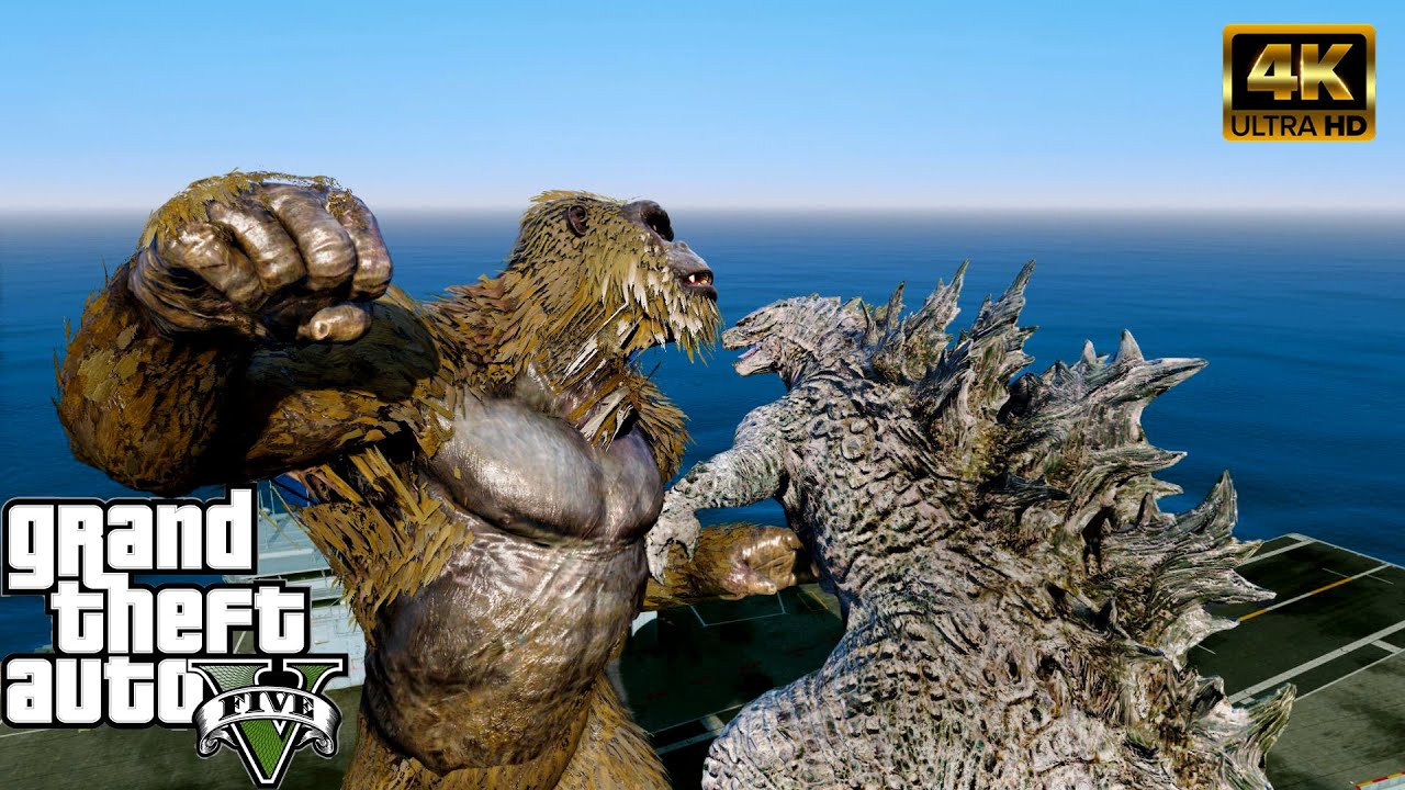 Kong Vs Godzilla Epic Fight ( GTA V Mods )