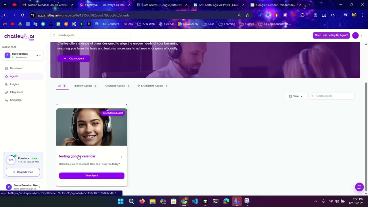 Google Calendar Demo