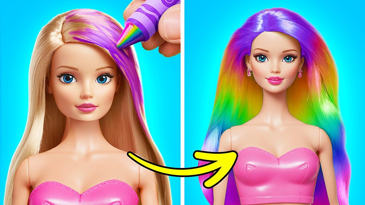 Barbie Total Makeover uit de gevangenis! Schattige kleine handwerkjes & Doe-het-zelf van 123 GO!