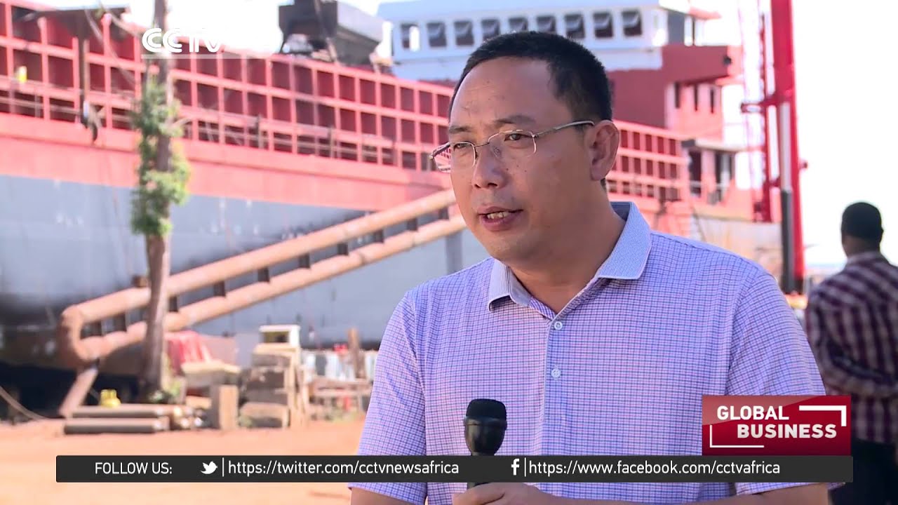 China assembling a ship in Uganda