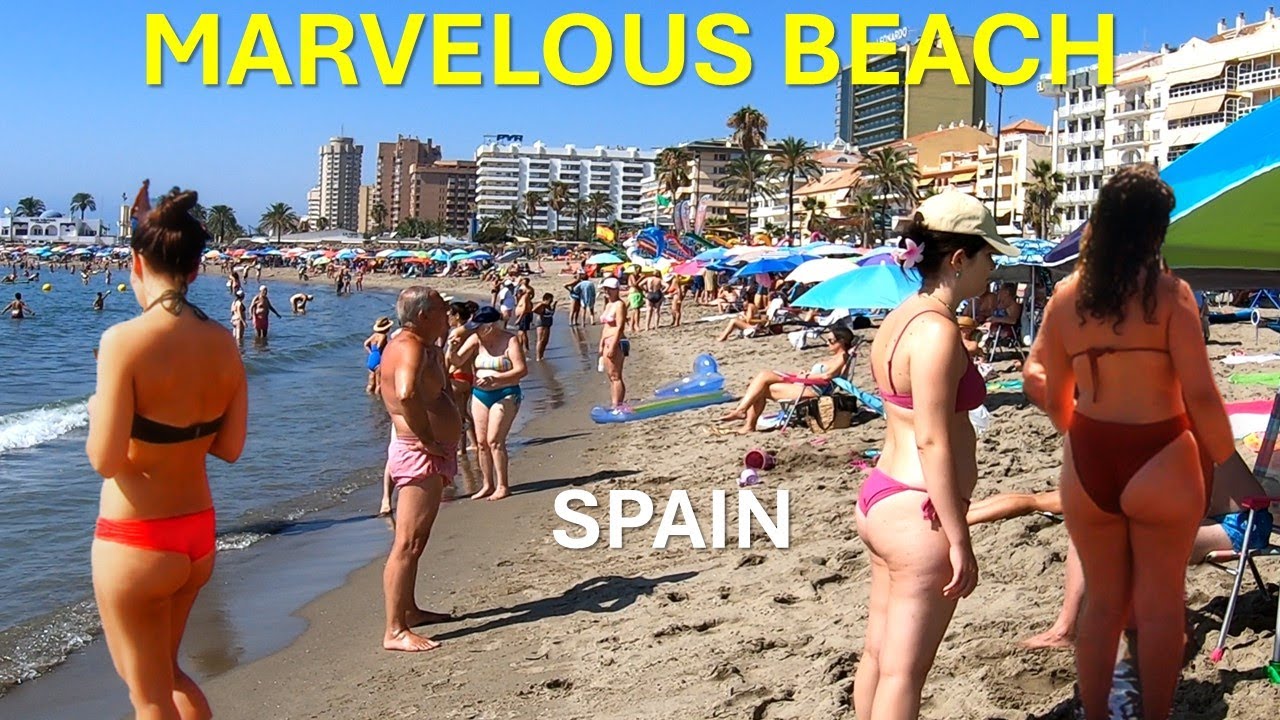 FUENGIROLA Beach August 2024 Spain Malaga Costa del Sol