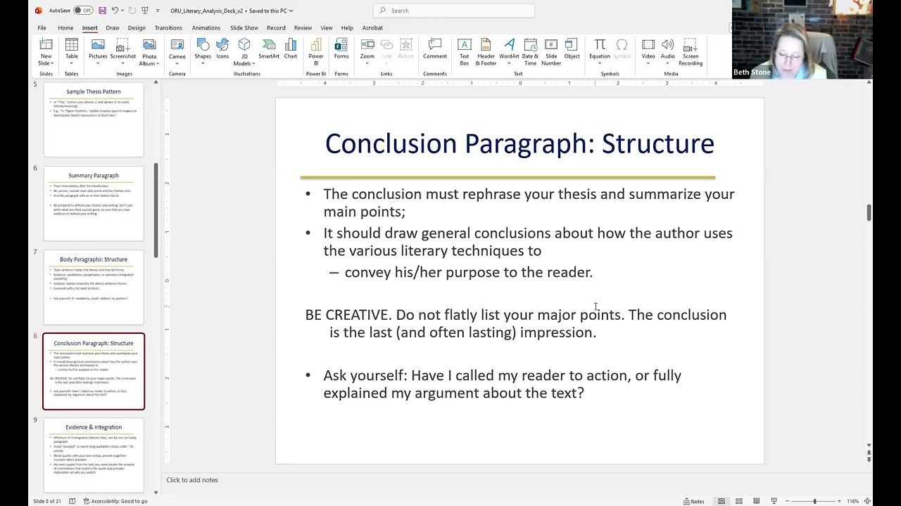 Unit 3 Literary Analysis COMP 102