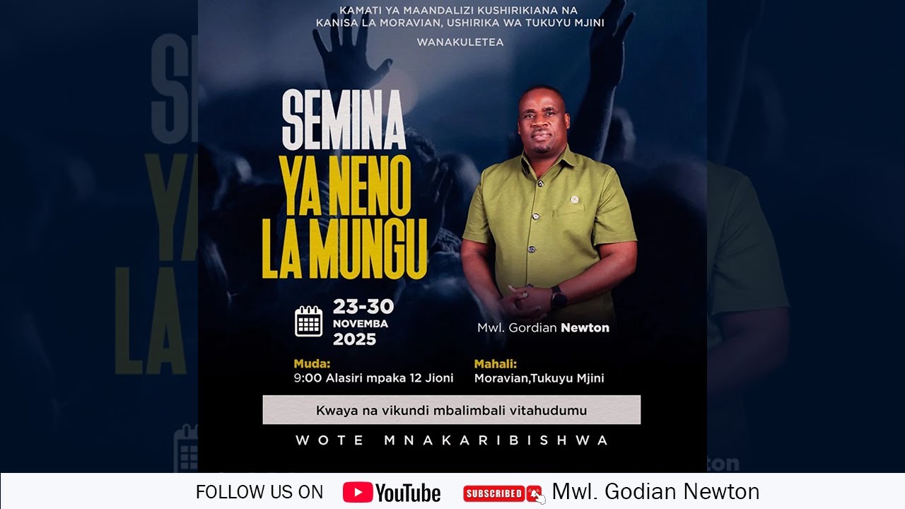 #LIVE  || SEMINA YA NENO LA MUNGU  2025 (26 NOVEMBER, 2025).