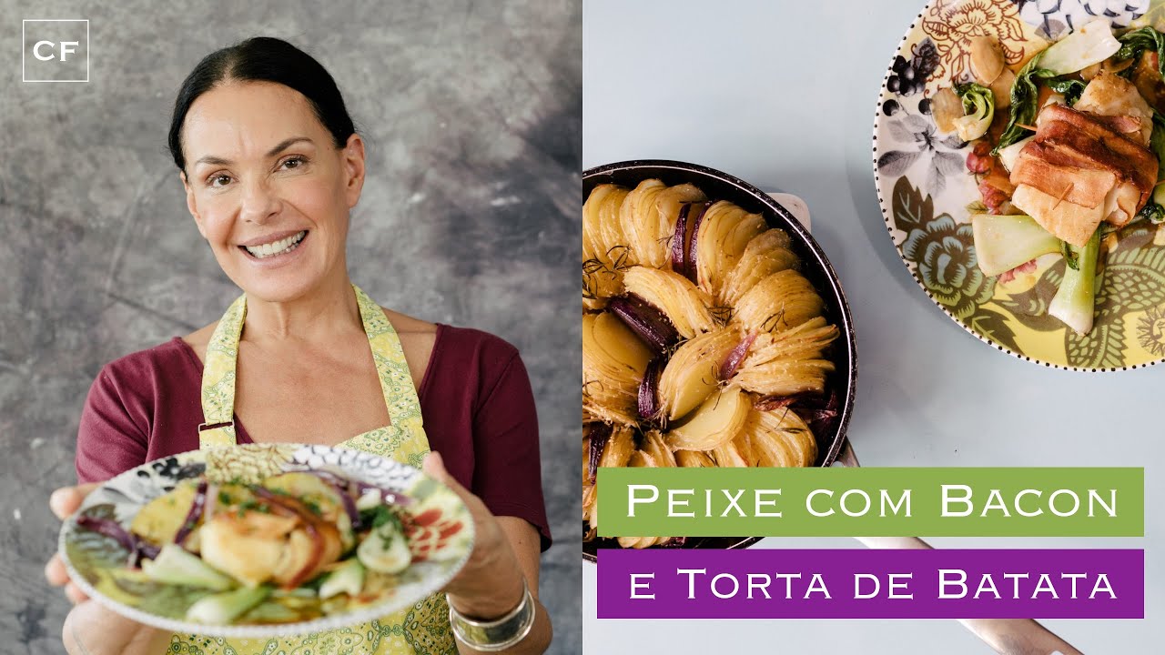 Tamboril com Bacon e Torta de Batata - Na Cozinha Com Carolina