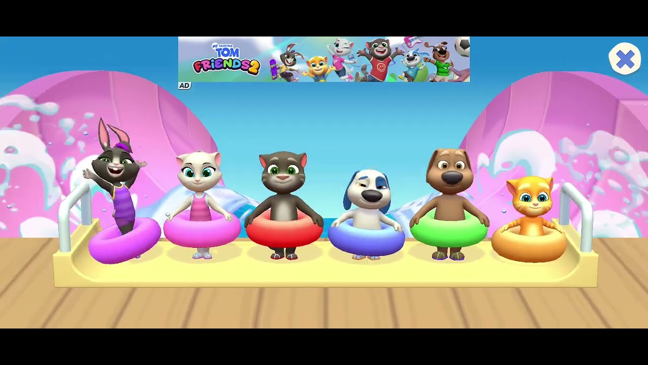 I played my Talking Tom friends2