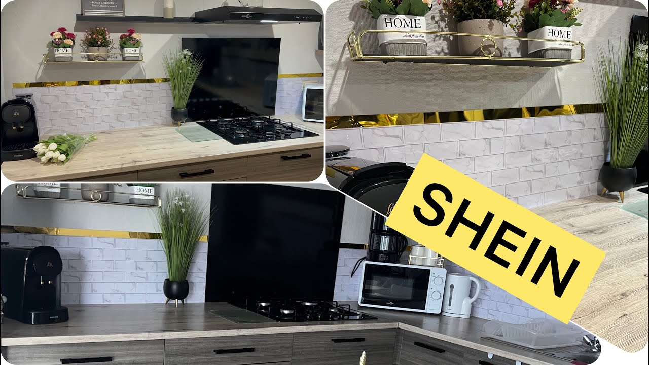 مشترياتي من shien  غيرت شكل مطبخي ب 25€ 😉لا غلا على مسكين والنتيج روووووووعة ثم روعة 🥰🥰🥰🥰