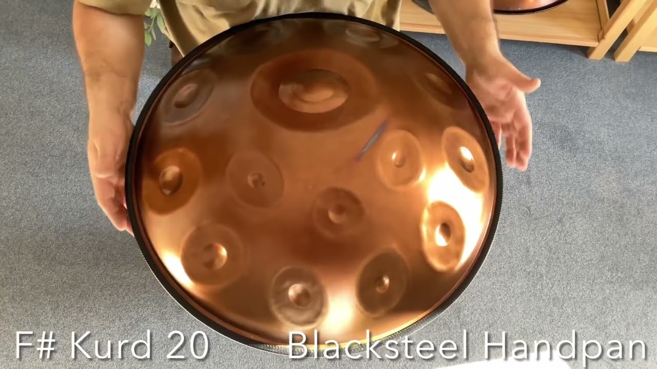 Handpan F# Kurd 20, Ember, 432 hz