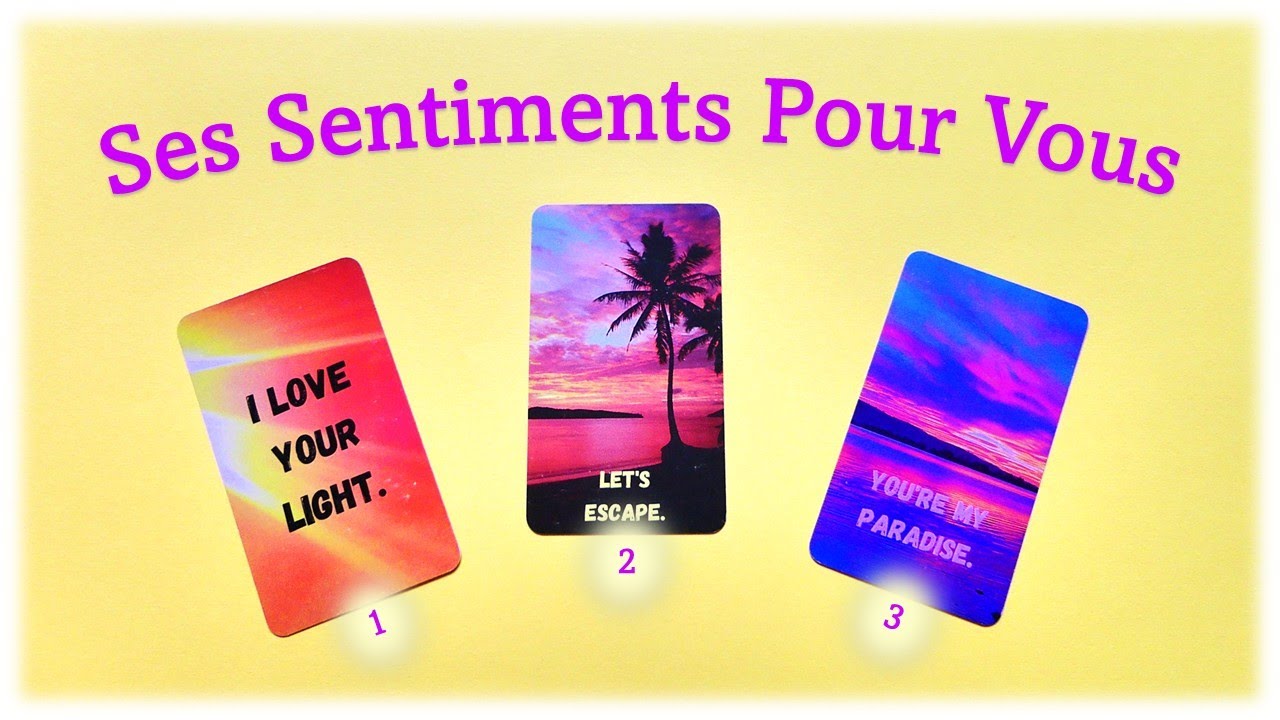 Ce qu’il/elle ressent pour vous en ce moment - Tirage à 3 choix 🌄🏝️🏞️