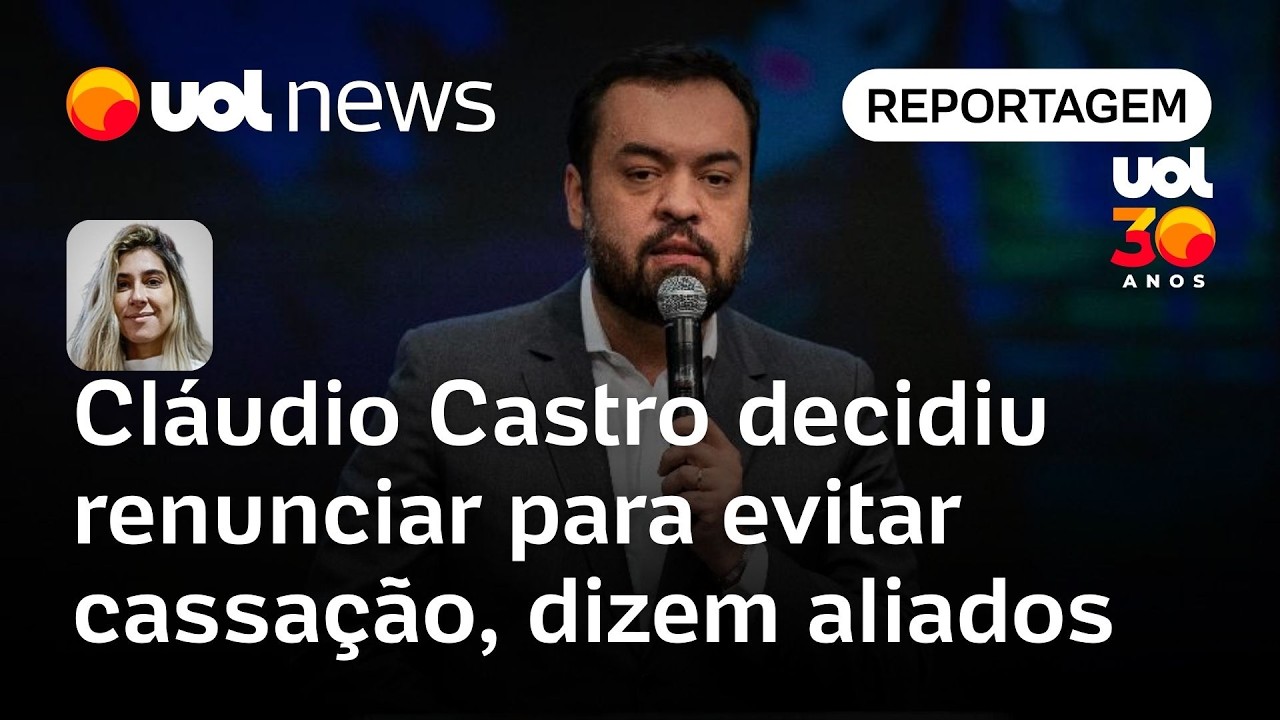 Cláudio Castro decidiu renunciar ao governo do Rio para evitar cassação, dizem aliados | Casado