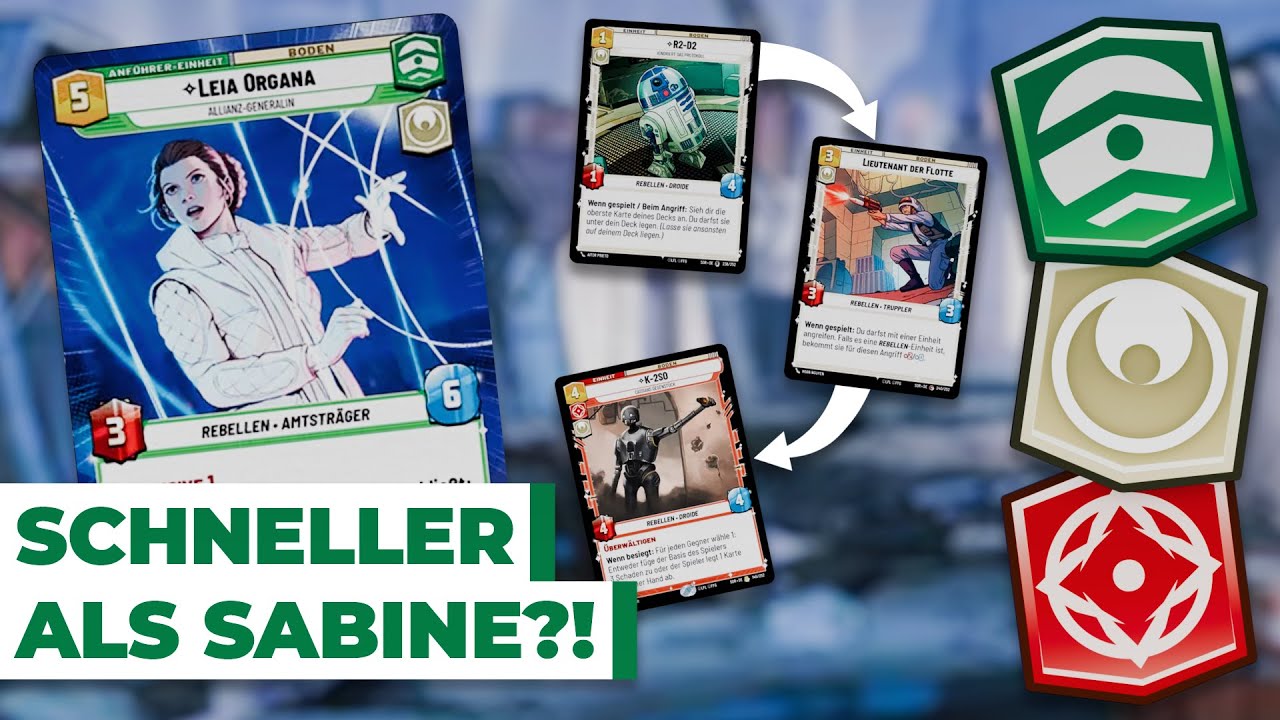 Immer Initative mit diesem Aggro Leia Rot Deck - Star Wars Unlimited Deutsch