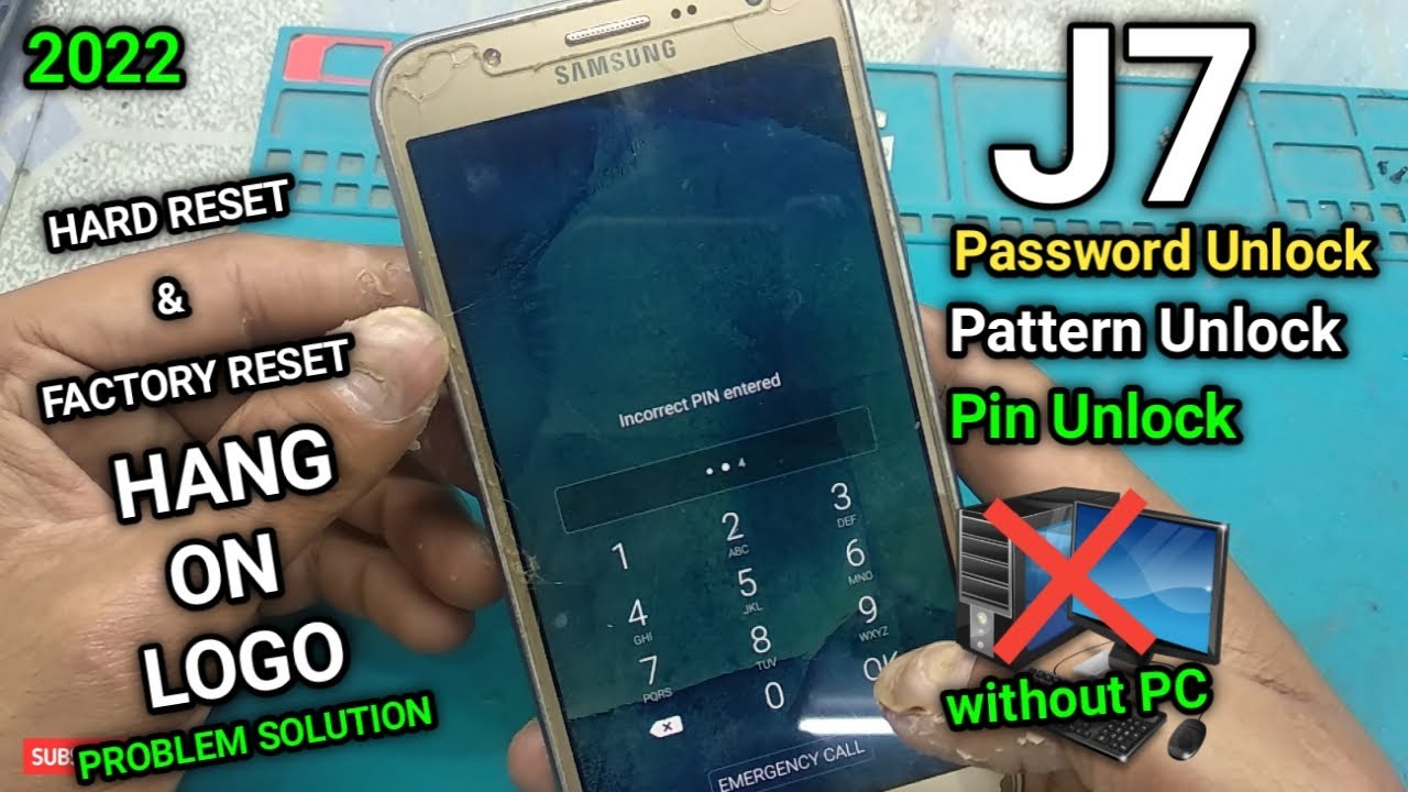 samsung galaxy j7 hard reset | pattern lock, password lock | j7 ka lock kaise tode | SM-J700F
