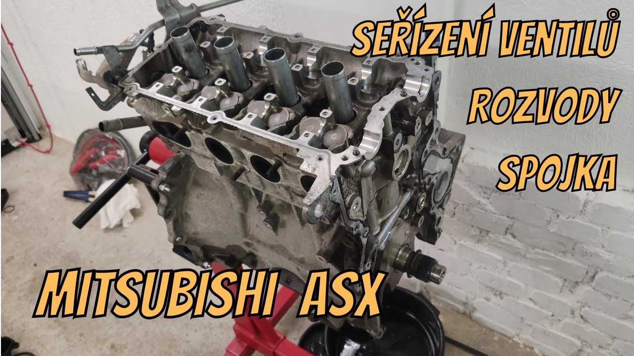 Mitsubishi ASX - seřízení vůlí, výměna rozvodů a spojka