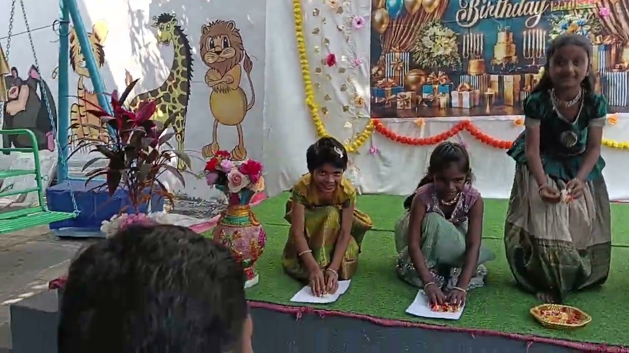 Birthday celebration at APPLE PUBLIC SCHOOL, KAZIPET.