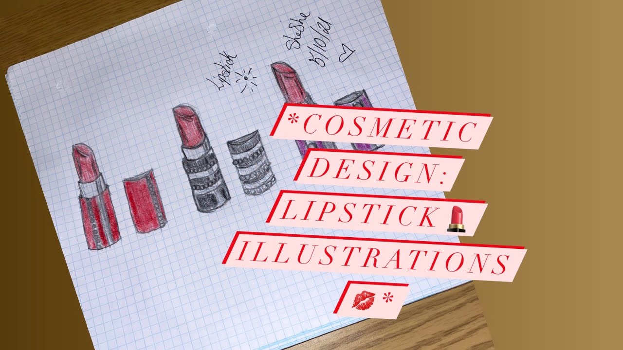 *Cosmetic design: Lipstick💄💋illustrations* #cosmetic #art #design #illustration #makeup