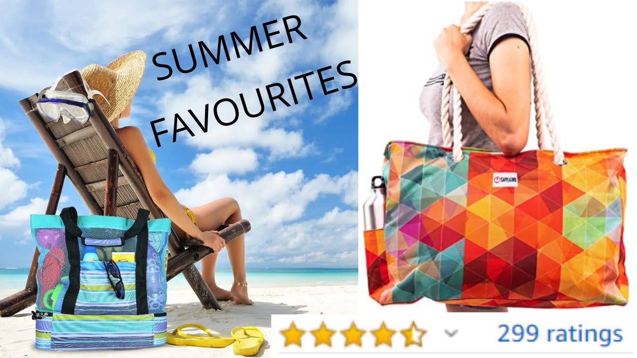 Beach Tote Bag with Insulated Picnic Cooler In 2020