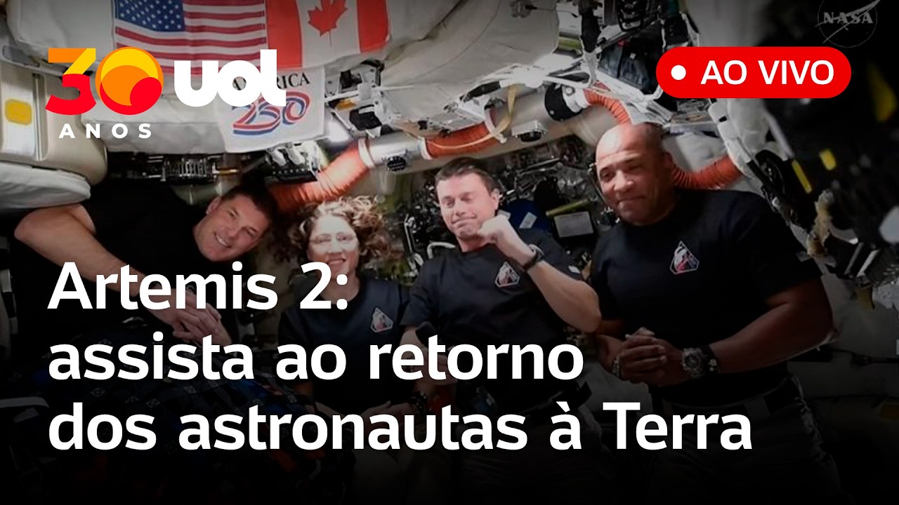 Artemis 2 ao vivo: assista ao retorno dos astronautas &agrave; Terra ap&oacute;s expedi&ccedil;&atilde;o na Lua; acompanhe