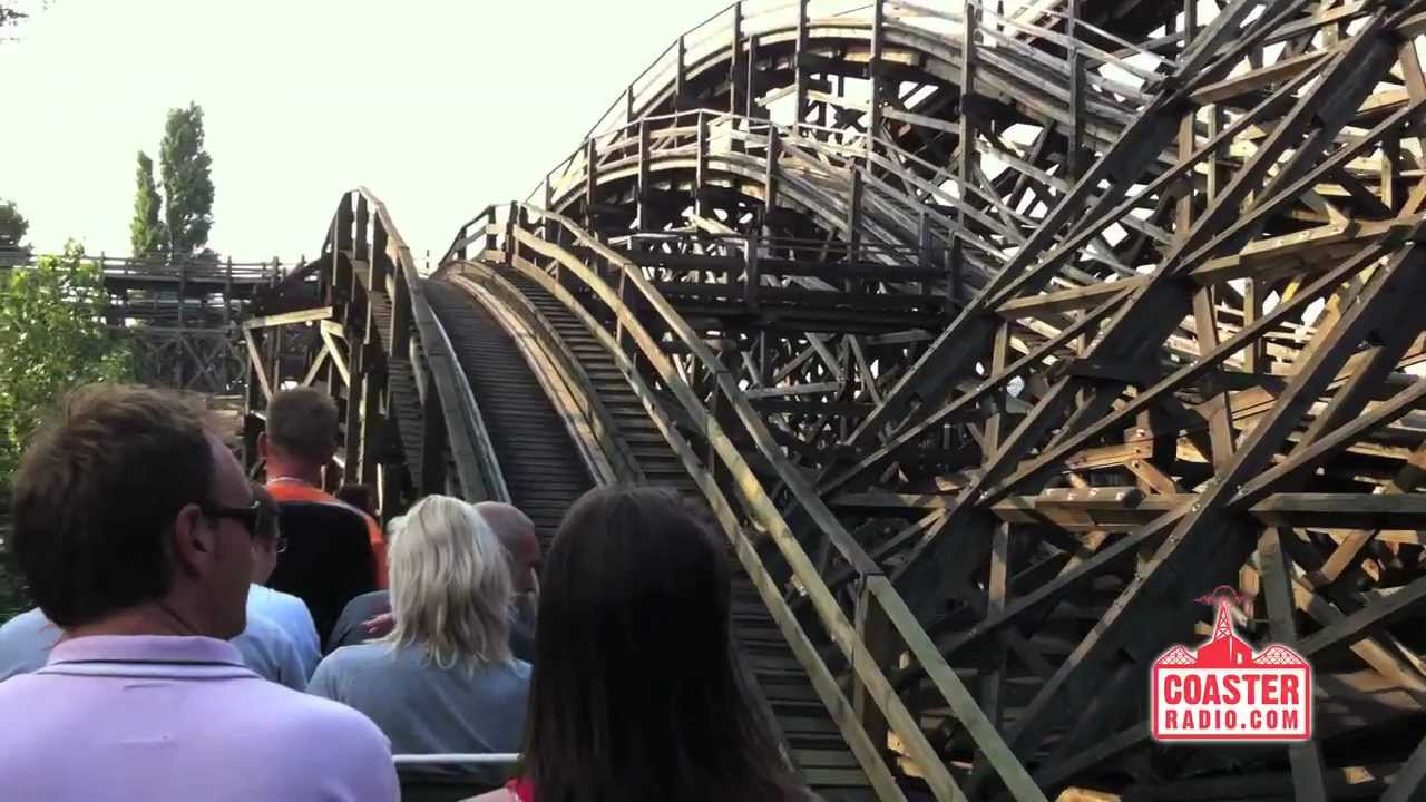 Hullámvasút at Vidámpark in Budapest, Hungary (HD)