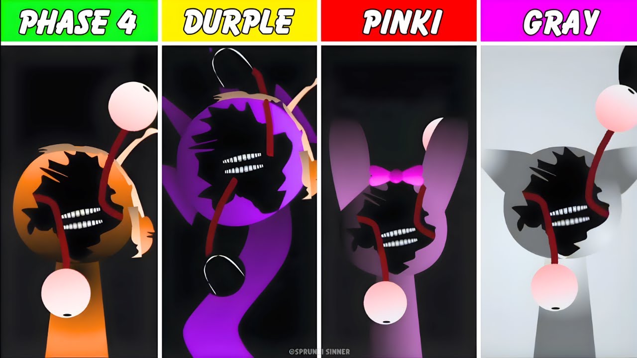 Phase 4 But Everyone Is OWACKX Vs CLEB Vs DURPLE (Best Mod) In Incredibox Sprunki