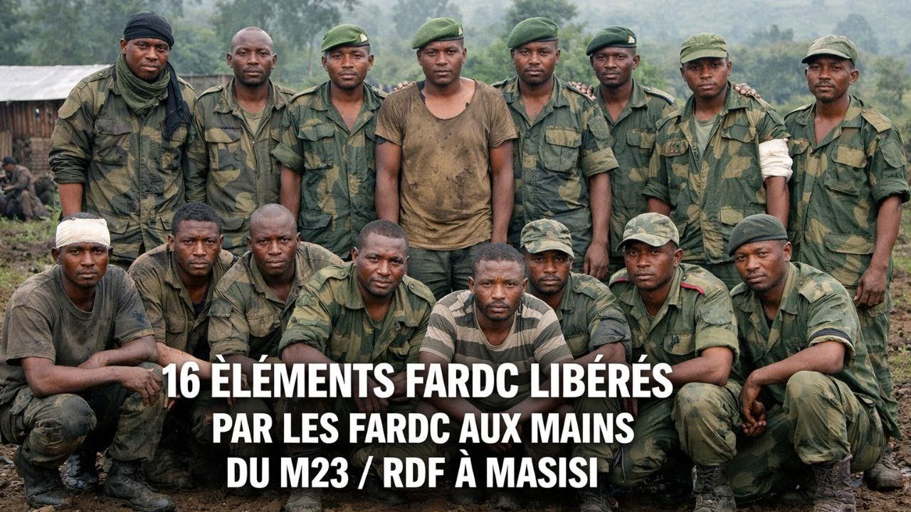 MASISI : 16 EX-FARDC CAPTURÉS PAR LES RDF LIBÉRÉS PAR LES WAZALENDO CE 6 MARS 2026
