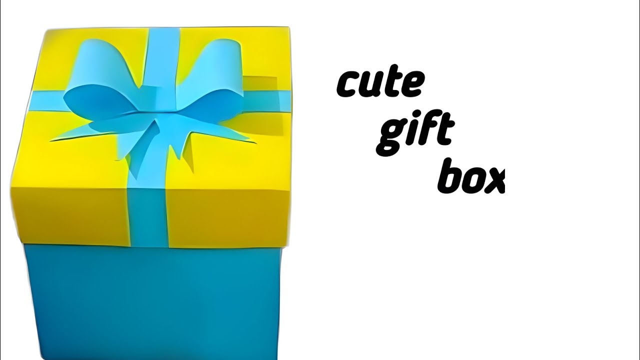 Cute gift box! How to make paper gift box! paper crafts idea for teacher! storage box