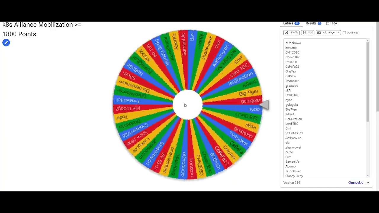 k8s Alliance Mobilization 1800 Points Or Above Lucky Draw
