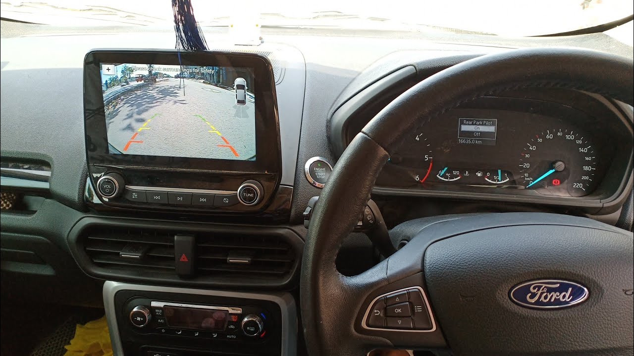 #Ford EcoSport Titanium OEM stereo with  reverse parking camera  installation