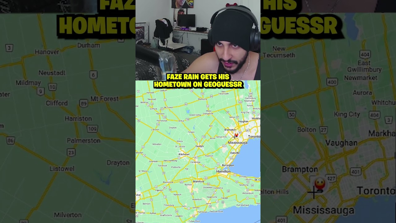 FaZe Rain Gets His HOMETOWN On GeoGuessr...