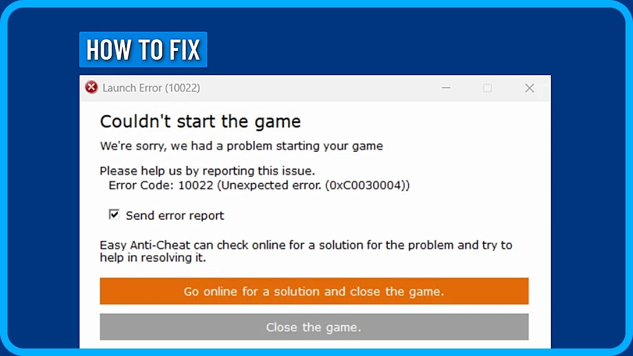 How To Fix Fortnite Error Code 10022 (2025)