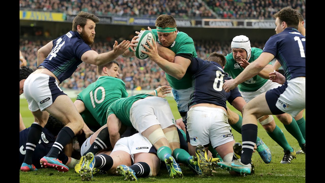 CJ Stander jumps over Scotland to score a try! | RBS 6 Nations