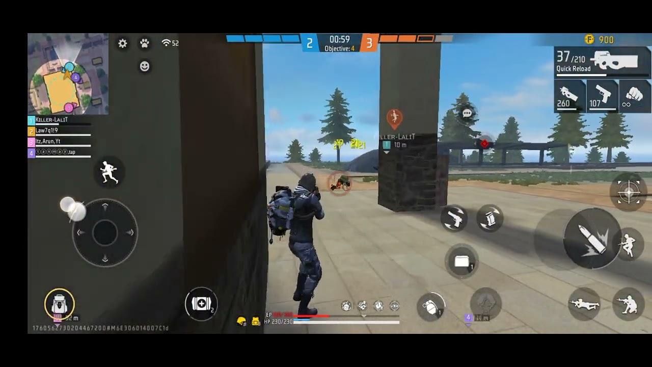free fire max game play | cs ranked | ntk vs tvk 💔