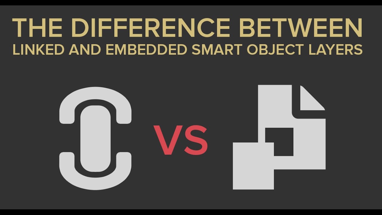 The Difference Between Linked and Embedded Smart Object Layers in Photoshop