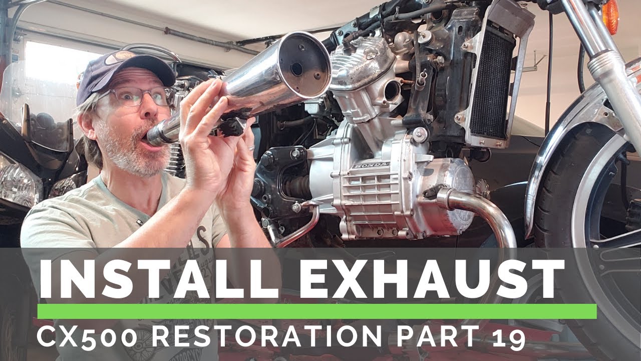 Install Exhaust - CX500 (Part 19)