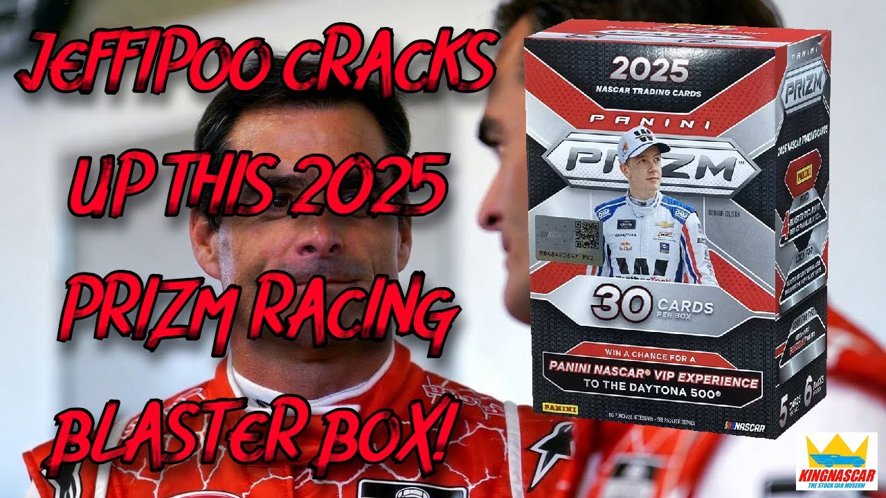 @kingnascar обнаружил треснувшую игрушку Jeffipoo в своей коробке Prizm Racing Blaster Box 2025 г...