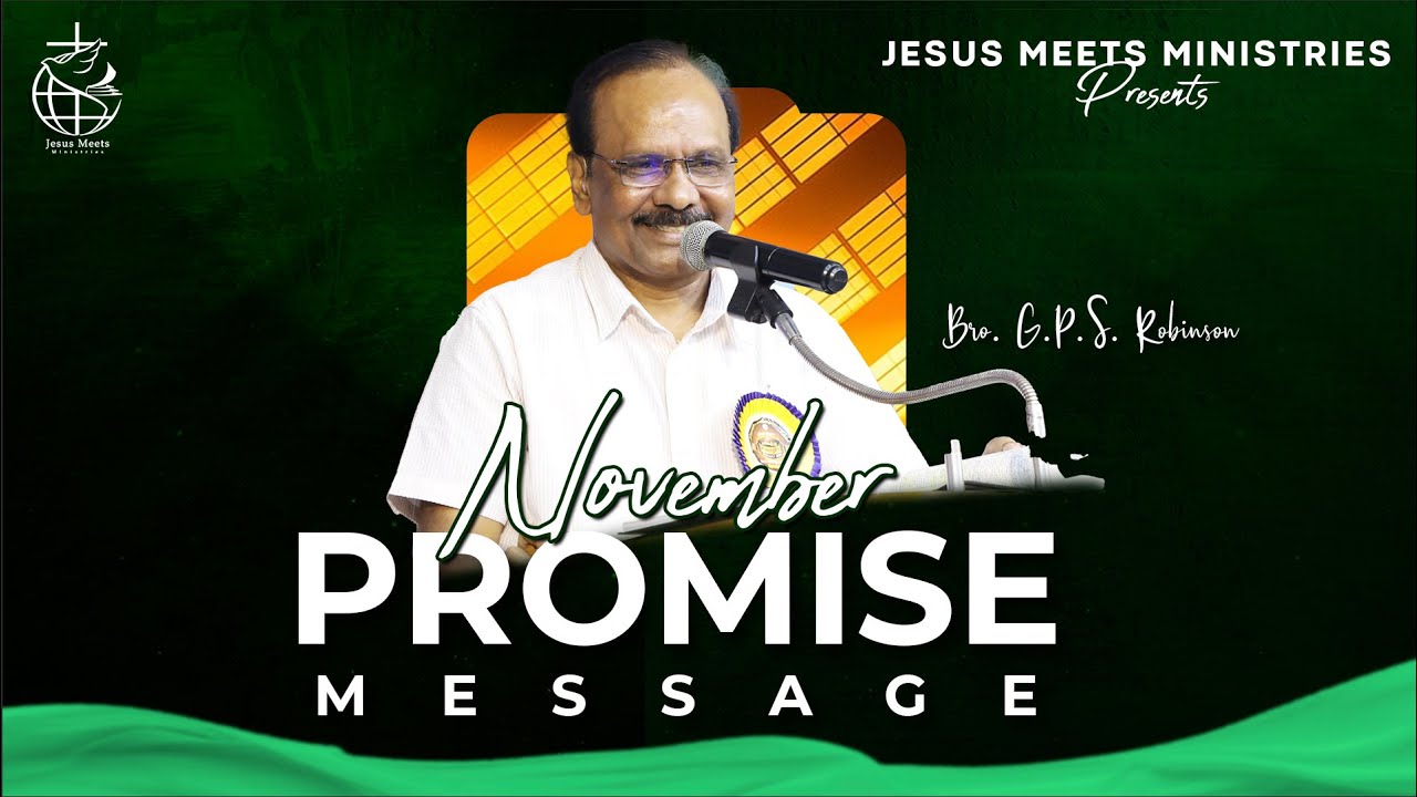November 2025 Promise Message | Bro. G.P.S.Robinson