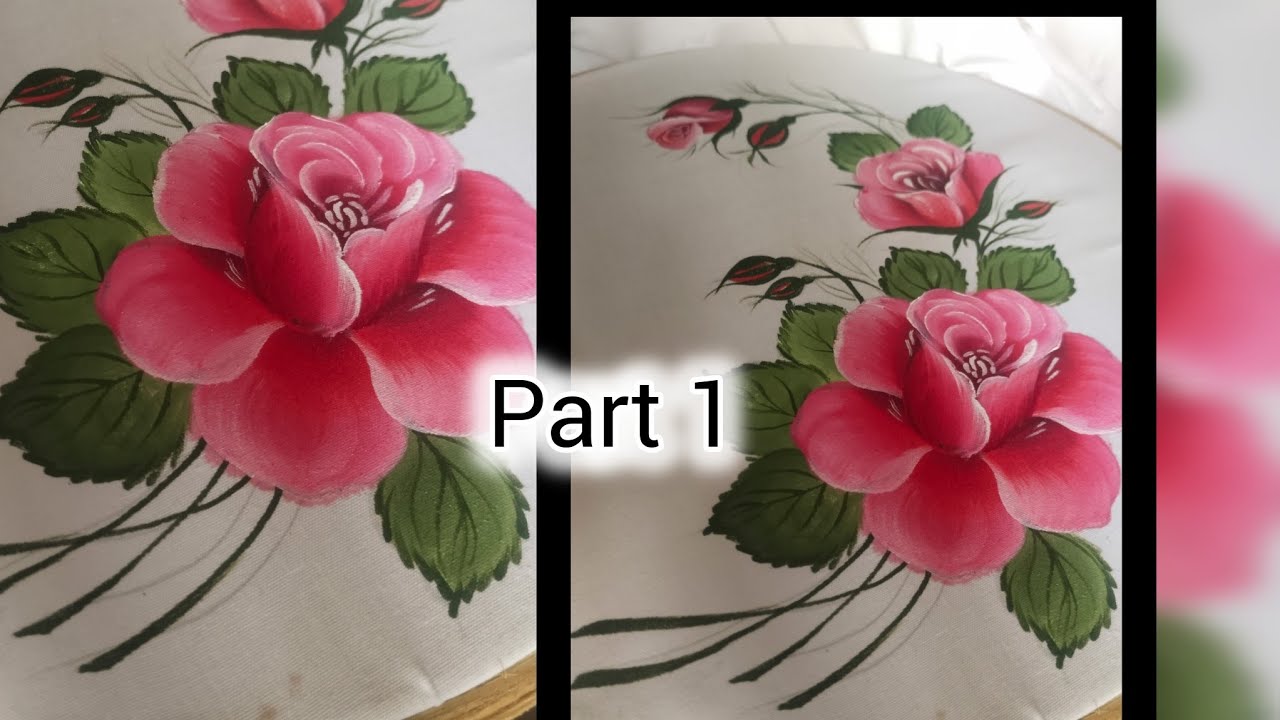 Bedsheet painting design..hand painting design for beginners 