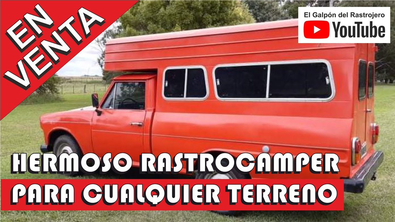 RASTROJERO CAMPER EN VENTA, IMPERDIBLE, ES PARA VOS