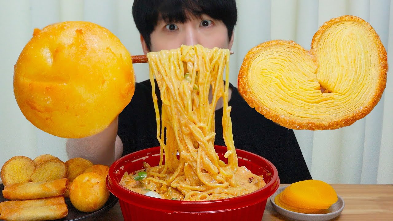 맛있는 로제 짬뽕 먹방!