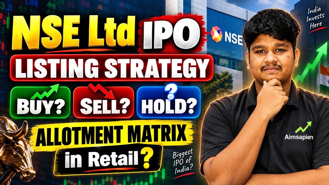 NSE ltd IPO | Listing Day Strategy | Pre-Open levels | Buy, Sell, Hold? | Aimsapien 