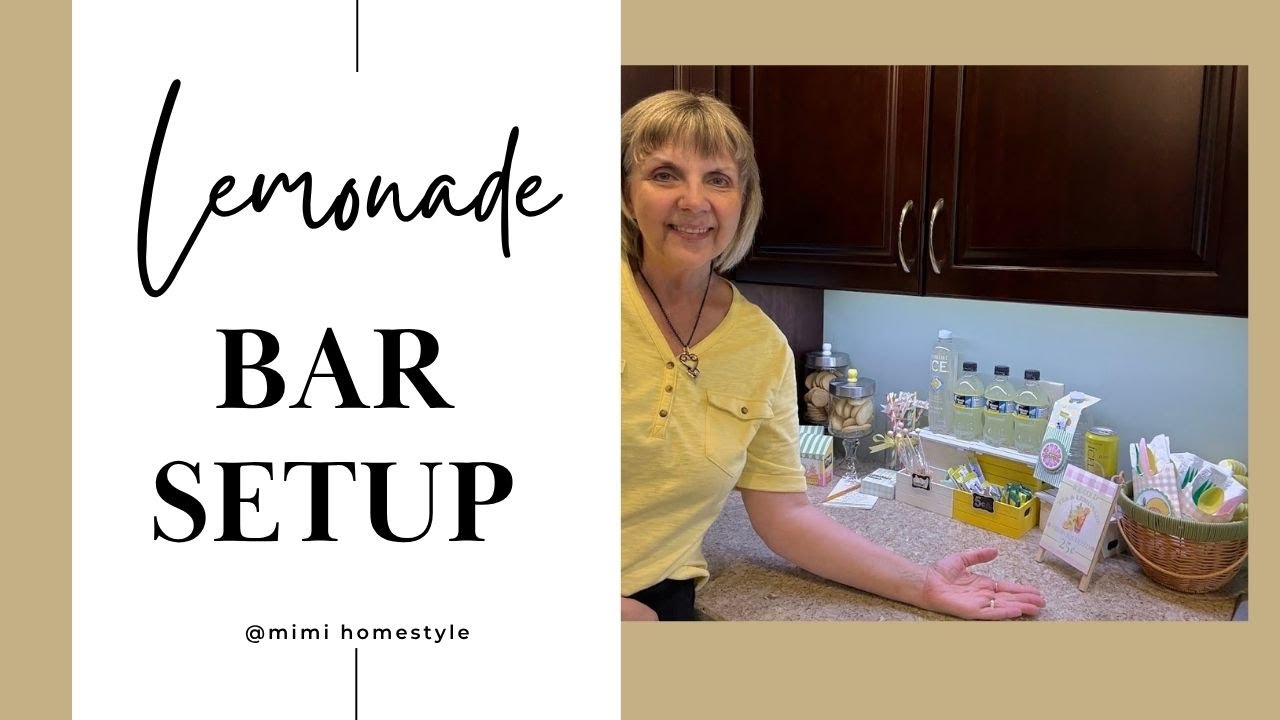 How to Create a Kitchen Lemonade Bar | Summer Decor & Drink Ideas on a Budget