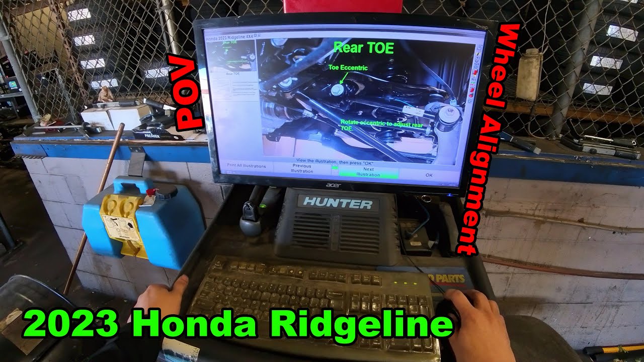 2023 Honda Ridgeline | POV Wheel Alignment #honda #hondaridgeline #pov #wheelalignment #alignment